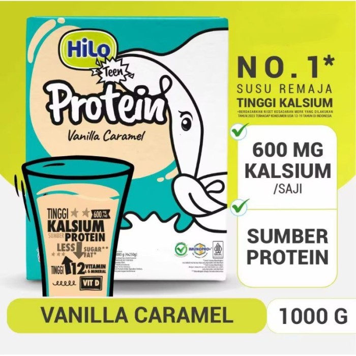 

TERLARIS HILO TEEN VANILLA CARAMEL 1000GR /750GRA/ 500GRAM - SUSU TINGGI KALSIUM RENDAH LEMAK