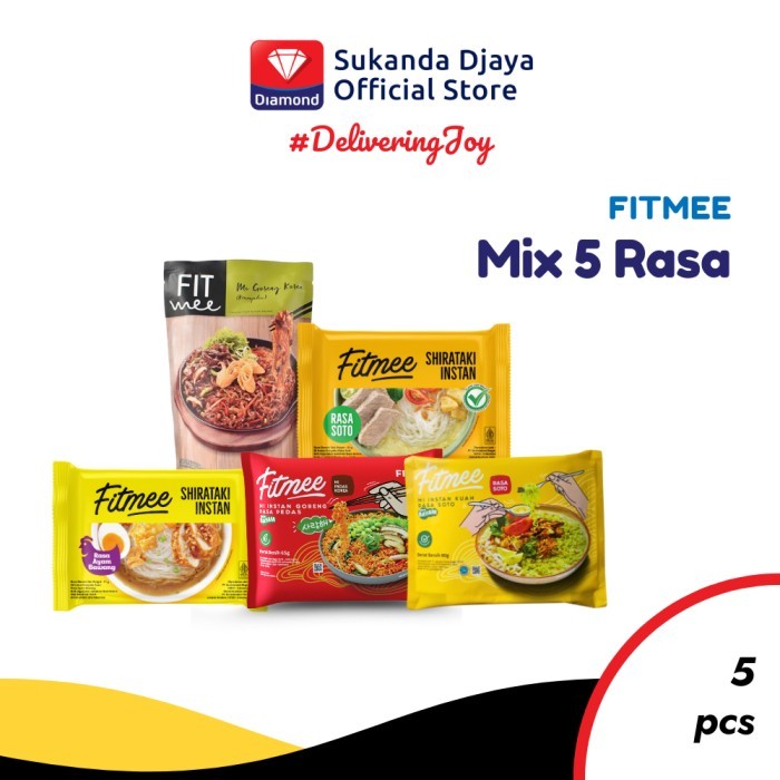 

TERLARIS FITMEE MIE INSTAN MIX 5 RASA 5 PCS - B MURAH!!! MURAH