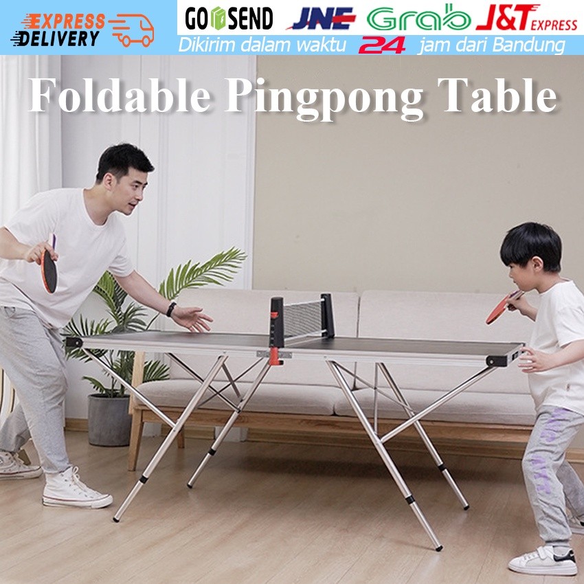 Discount Meja Tenis Meja Untuk Digunakan Di Rumah / Meja Lipat Pingpong / Meja Tenis Meja Portabel