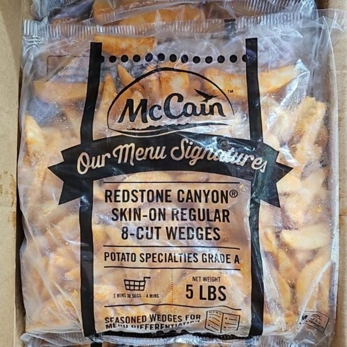 

Kentang Goreng Wedges Seasoned Mccain Redstone Canyon Wedges Us 2,27Kg Original