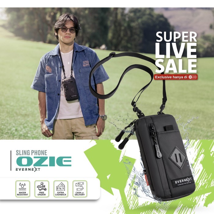 Sling Phone Waterproof Ozie Sling Pouch Pria Wanita Hanging Wallet