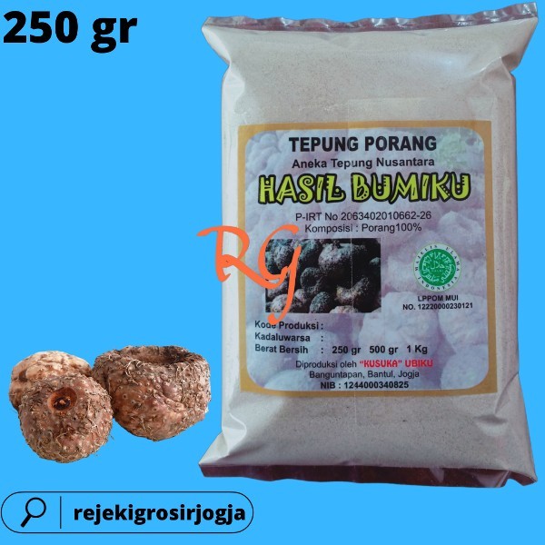 

TERLARIS TEPUNG PORANG KEMASAN 250 GRAM/TEPUNG SUWEG KEMASAN 250 GRAM MURAH!!! MURAH