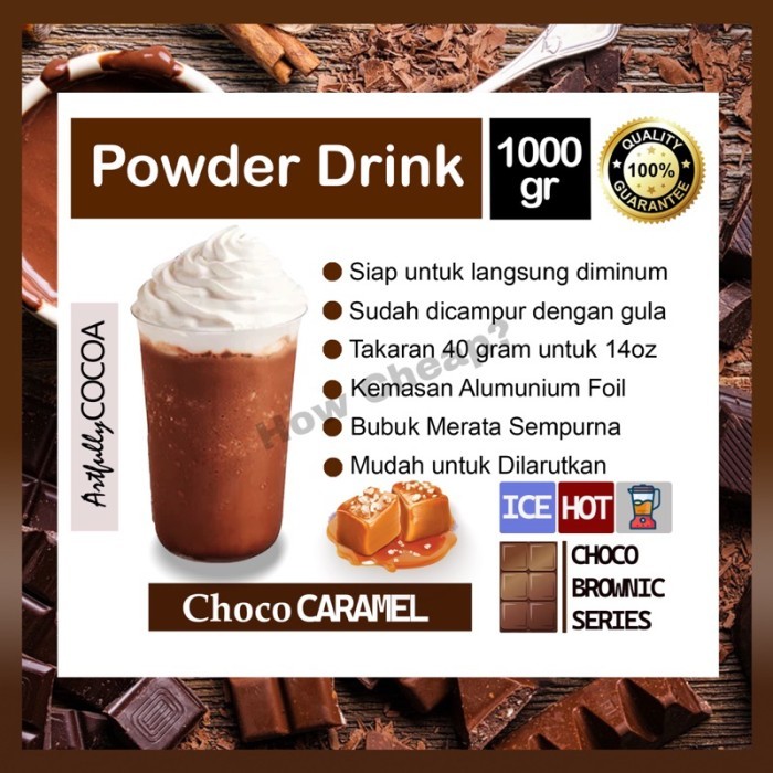 

TERLARIS CHOCO CARAMEL BUBUK 1KG [READY TO DRINK] #033 MURAH!!! MURAH