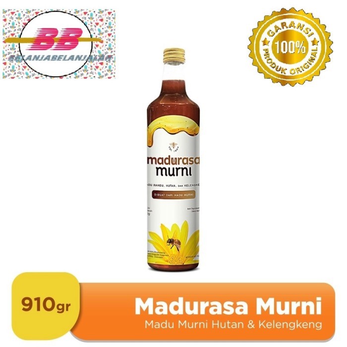 

TERLARIS MADURASA MURNI 910G / MADU MURNI MADURASA / MADU RASA MURNI ORIGINAL MURAH!!! MURAH