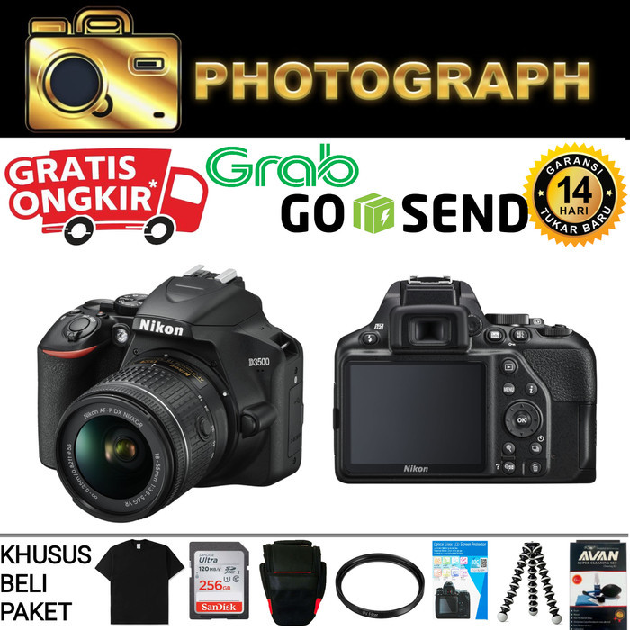 Nikon D3500 Kit Vr 18-55Mm - Nikon 3500 Kit 18-55Mm - Dslr Nikon D3500