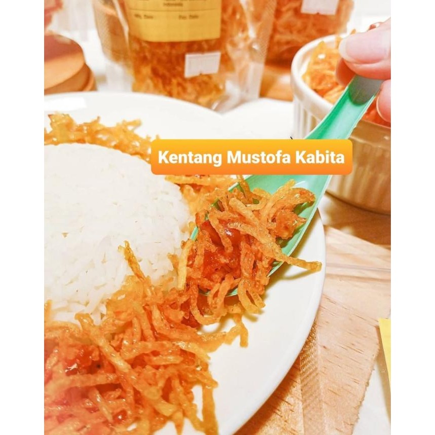 

Kentang Mustofa Kabita Teri Thinwall 750Ml Makanan Kering Keripik Original