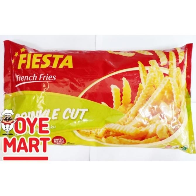 

Fiesta Kentang Goreng Crinkle Cut 1Kg French Fries Kentang Goreng Beku Original