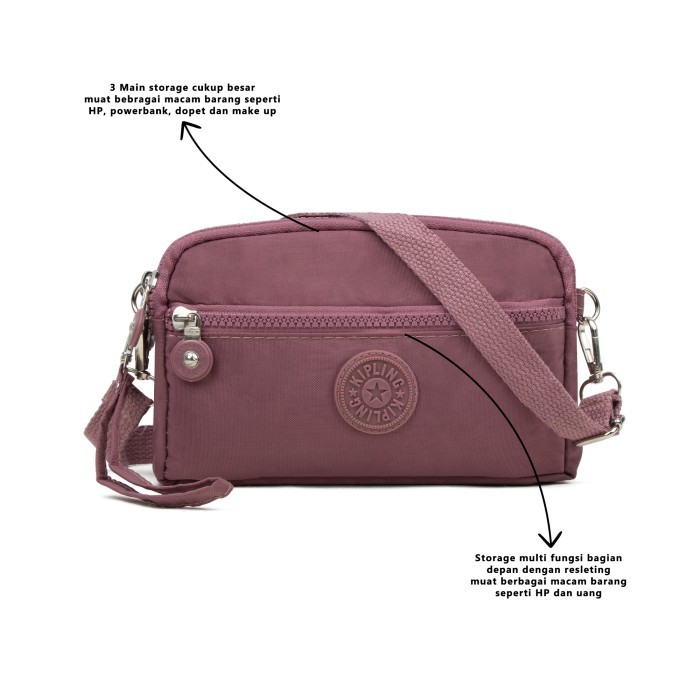 DOMPET HP SELEMPANG WANITA / DOMPET SELEMPANG / TAS NYLON /KP 10167