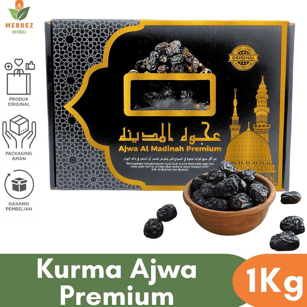 

tin- kurma korma ajwa azwa nabi 1 kg asli 100% madinah preum / kurma oleh oleh haji dan umroh