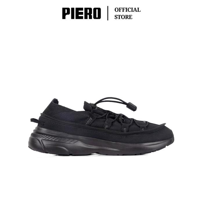 PIERO SEPATU SNEAKERS PRIA JOGGER V54 MOCTRAIL BLACK DARK GREY BLACK PIE1000240