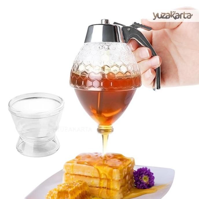 New Tempat Wadah Madu Honey Dispenser Sirup Teko Jar Botol Unik