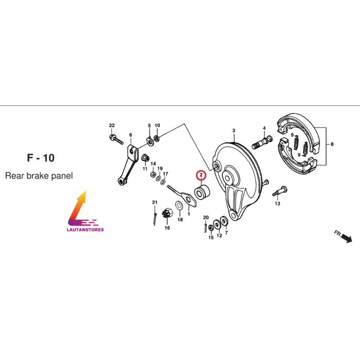 42313-Gn5-830 Collar Roda Belakang Kanan Bagian Tutup Tromol Collar Rr Termurah Langka