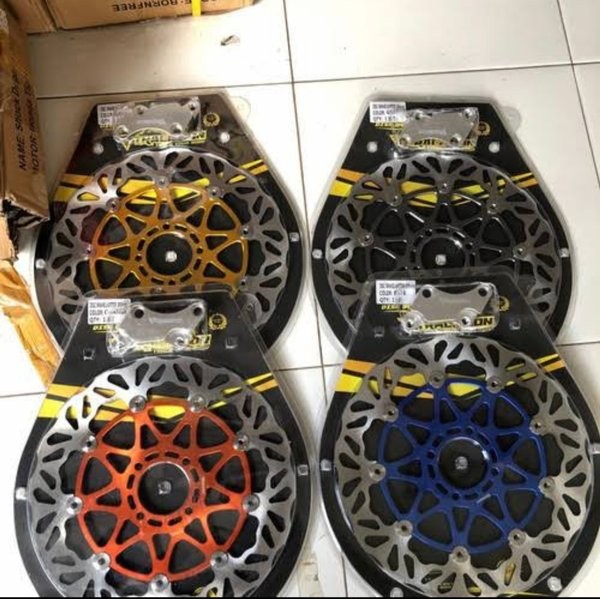 Original Disc Cakram Piringan Traction Racing Titanium Oren Hitam Gold Biru 300Mm 298Mm Jupiter Z 12