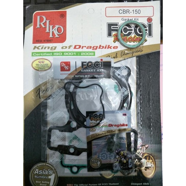 Paking Top Set Cbr150 Cbr 150 Karbu Old Karburator Thailand Gasket Packing Topset Fcci Riko Blok Hea