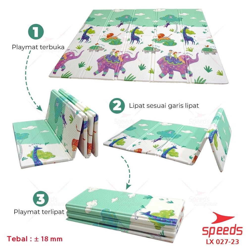 PROMO SNI SPEEDS Karpet Lipat Anak Playmat Bayi 200x180cm Tebal XPE Matras Anak Playmate Baby Kado L