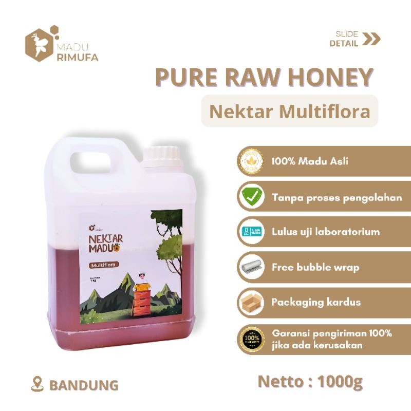 

Madu Murni Nektar Multiflora 1 Kg 100% Madu Asli