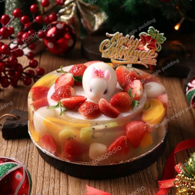 

TERBARU PUDDING LYCHEE FRUIT HAMPERS NATAL PUDING LECI TOPPING BUAH DESSERT !!!!!