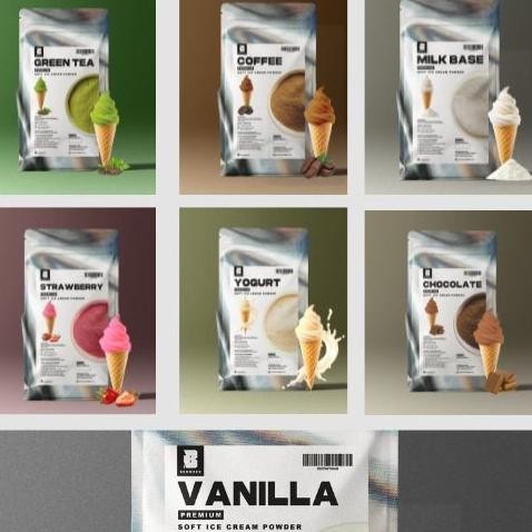 

BIG SALE BENMEER SOFT ICE CREAM PREMIX 1KG | BUBUK SOFTSERVE (PREMIUM) !!!!!