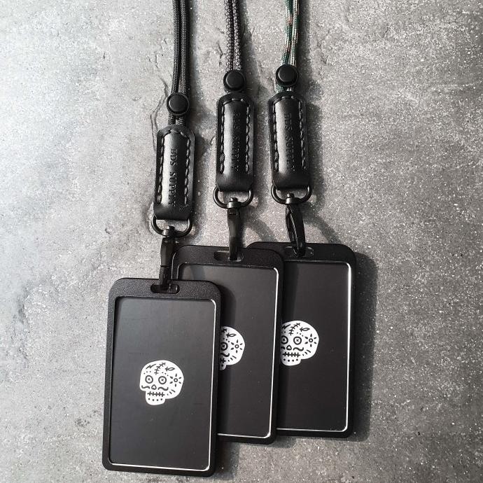 

BDS SCOTT - Minimalist Paracord Leather lanyard id holder