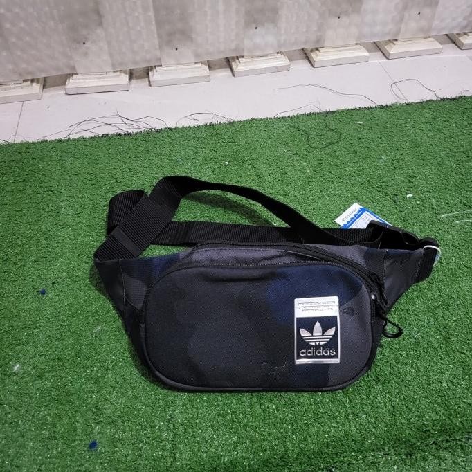 Adidas Original Waistbag Camo Black Navy Dark Green Bag Bnwt Storebonbon_
