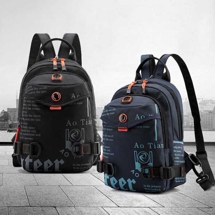 Techdoo Tas Ransel Mini Pria Tas Ransel Pria Tas Punggung Pria Tr303