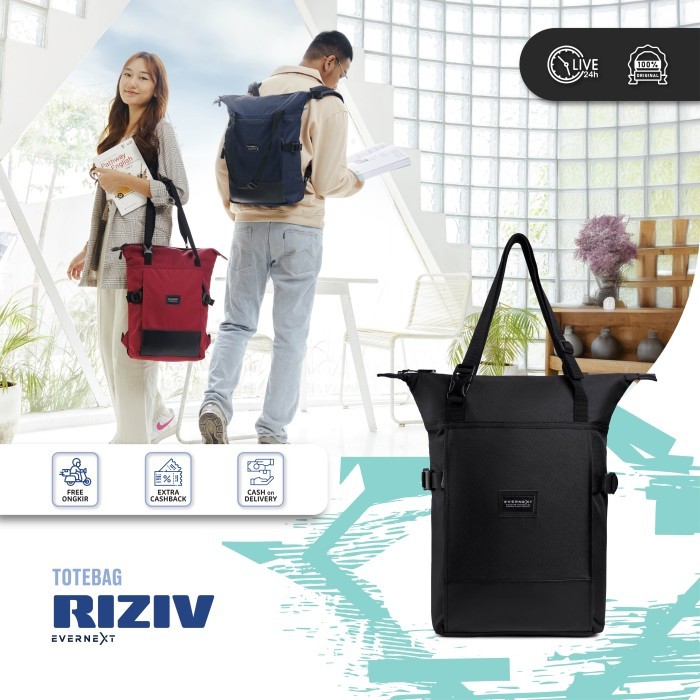 Totte Bag Laptop Multifungsi Pria Wanita Tote Bag Riziv Tas Laptop