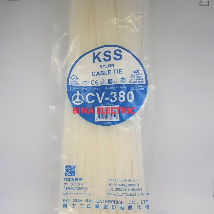 

PROMO! Kabel Ties KSS CV-380 7.6x380 7,6x380 38cm 38 Cm / Kabel Tis Ties Tiss