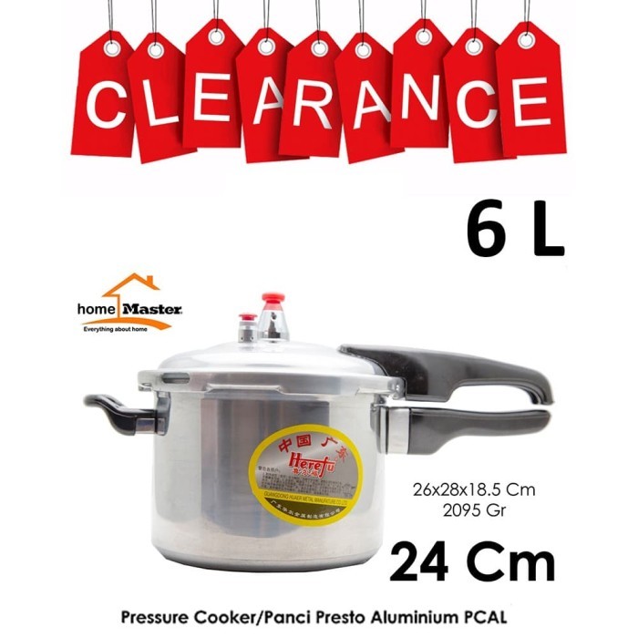 TERLARIS Pressure Cooker/Panci Presto Aluminium Tebal Gagang 1 24 Cm PCAl24