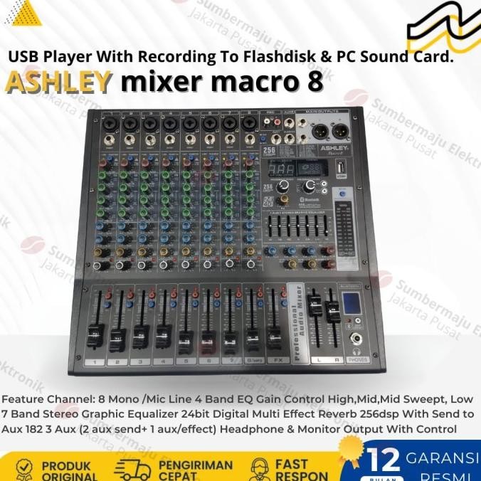 Promo Mixer Ashley Macro 8 Original Macro8 Channel