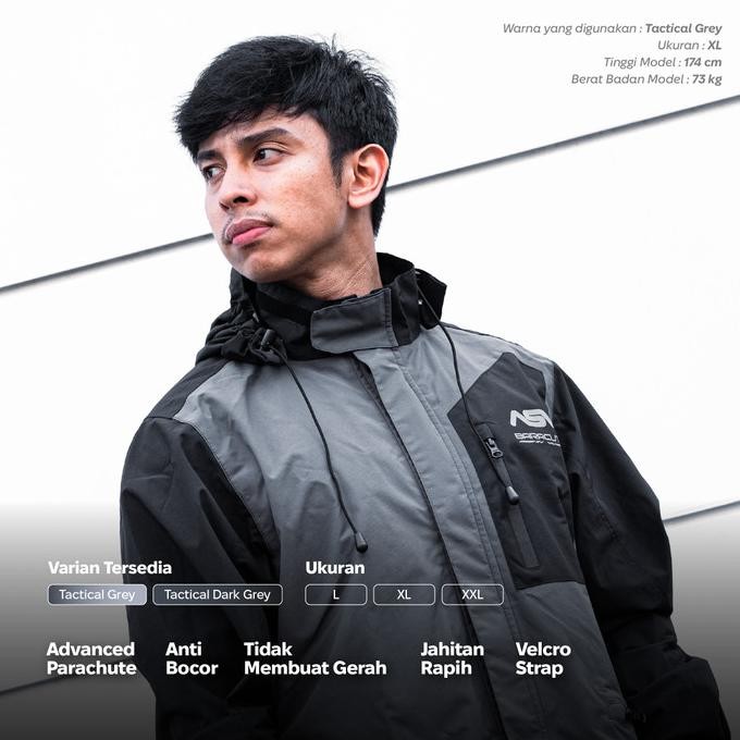 Jas Hujan ASV Setelan Parasut Premium Baracuta