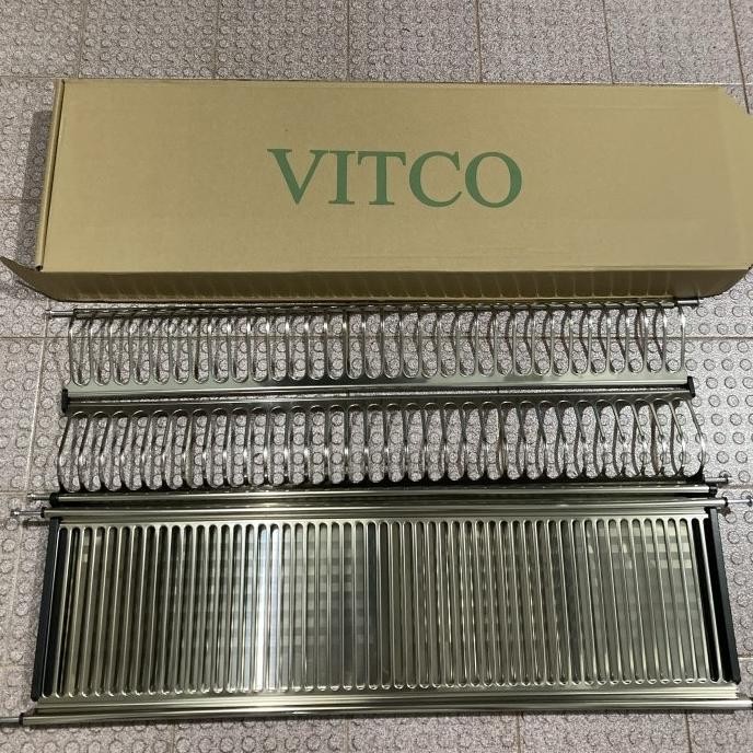 Rak Piring Gantung Stainless 80Cm / Rak Piring Kitchen Set Tokomami23