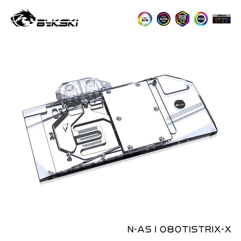 TZT Full Cover Water Cooling Block For ASUS ROG STRIX GTX 1080TI  O11G GAMING,1080 ,1070, 1060 ,N-AS