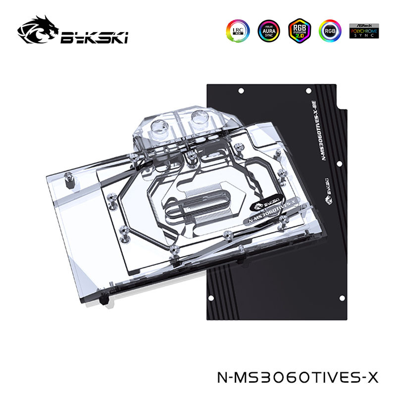 TZT Computer Water Cooler For MSI Geforce RTX 3060Ti/3060 VENTUS 2X 8G VGA Full Cover,Video Card Blo