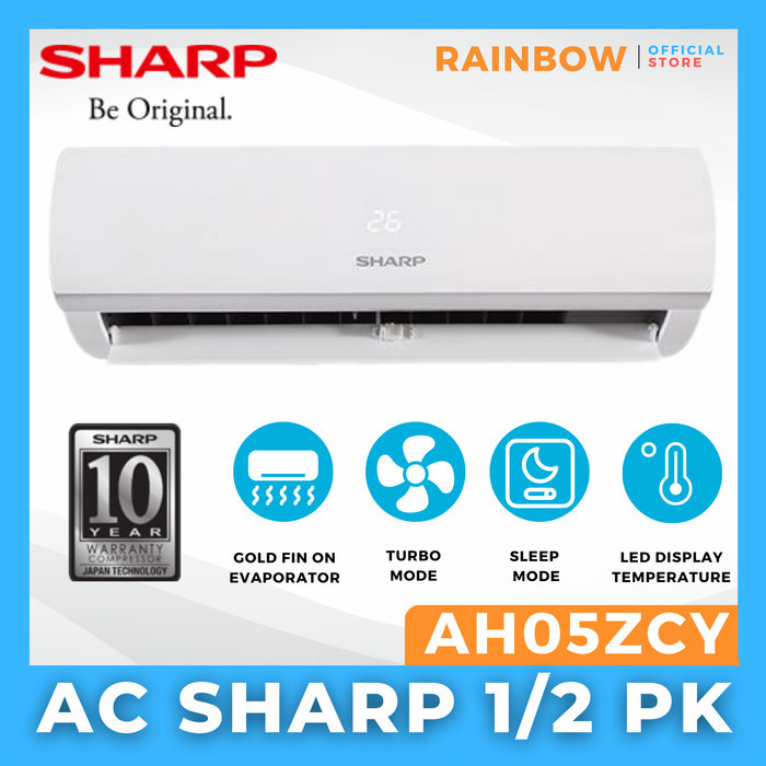 AC SHARP 1/2 PK LOW WATT AH5ZCY