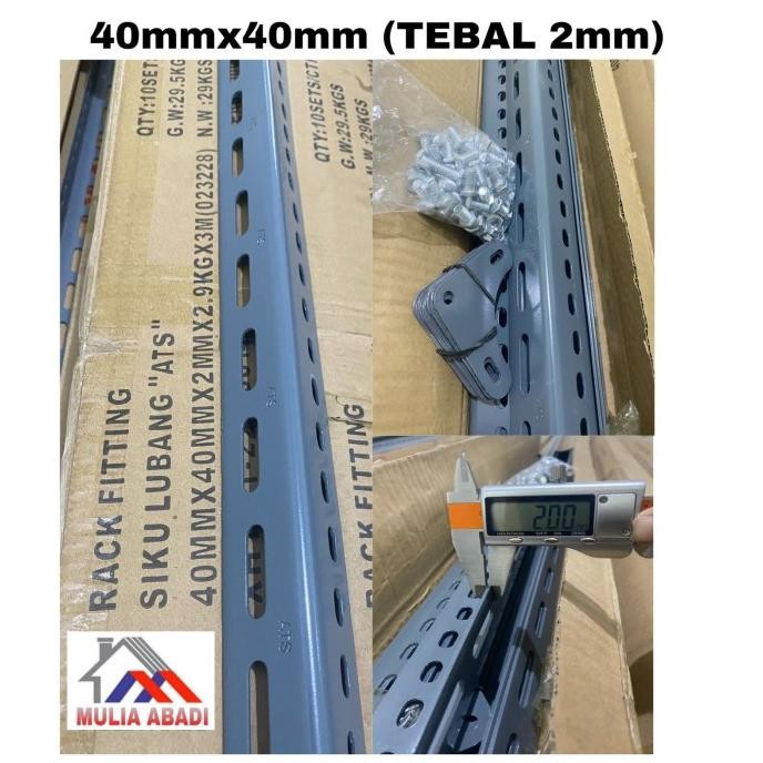 tersedia besi siku lubang 4x4 2mm/rak siku lubang 2mili ats(harga pabrik)