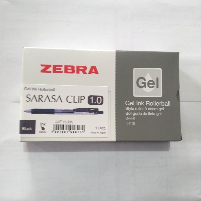 PULPEN ZEBRA SARASA 1,0 HITAM & BIRU / BOLPOINT ZEBRA SARASA 1,0