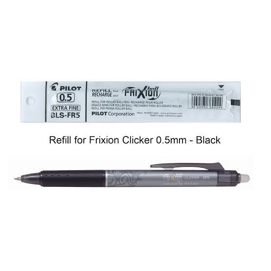 

ISI PULPEN FRIXION CLICKER BALL 0.5/0.7 REFILL PILOT FRIXION [PACK]