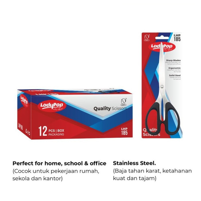

Gunting Kertas Tajam Stainless Besar 8.5 Inch 8.5" Scissors sc 848 185