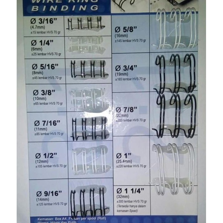 

Promo Spiral Kawat A4-9/16/ Ring Kawat Jilid Topas COD