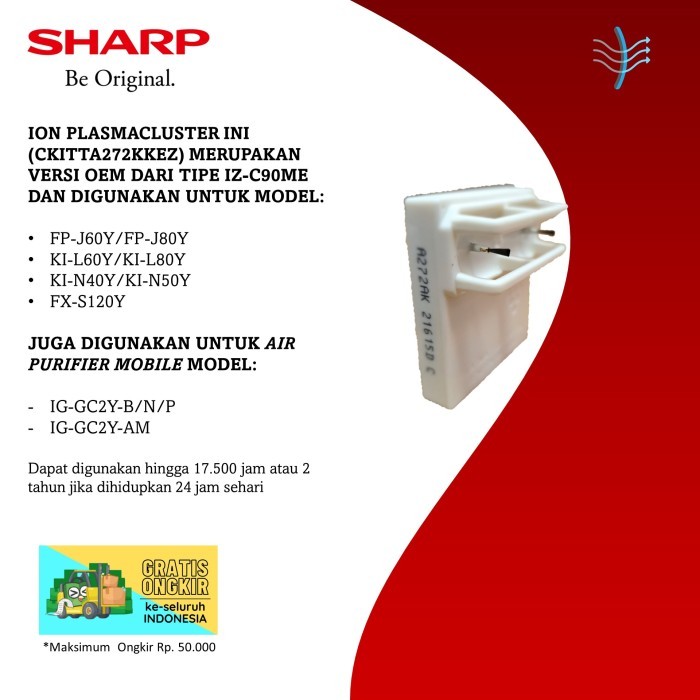 Ion Plasmacluster Fp-J80Y/Ckitta272Akkz (Iz-C90Me)