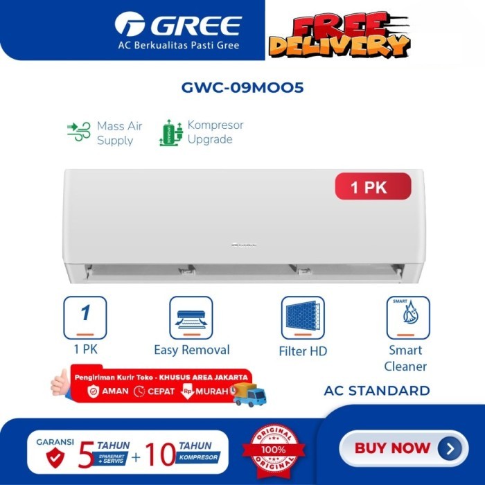 Gree Ac 1 Pk 09 Moo5 Standard Low Watt