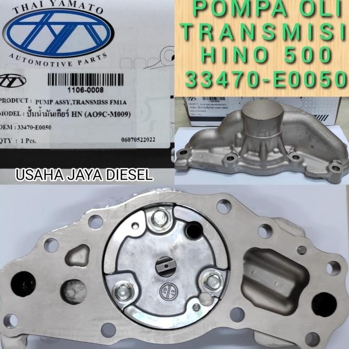 Oil Pump Assy / Pompa Oli Transmisi Hino 500 M009 33470-E0050 Berkkualitas