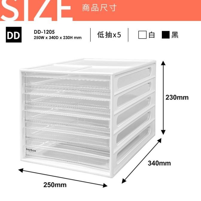 

DD-1205 Livinbox Desk File Organizer / Rak Kertas 5 Laci CDS