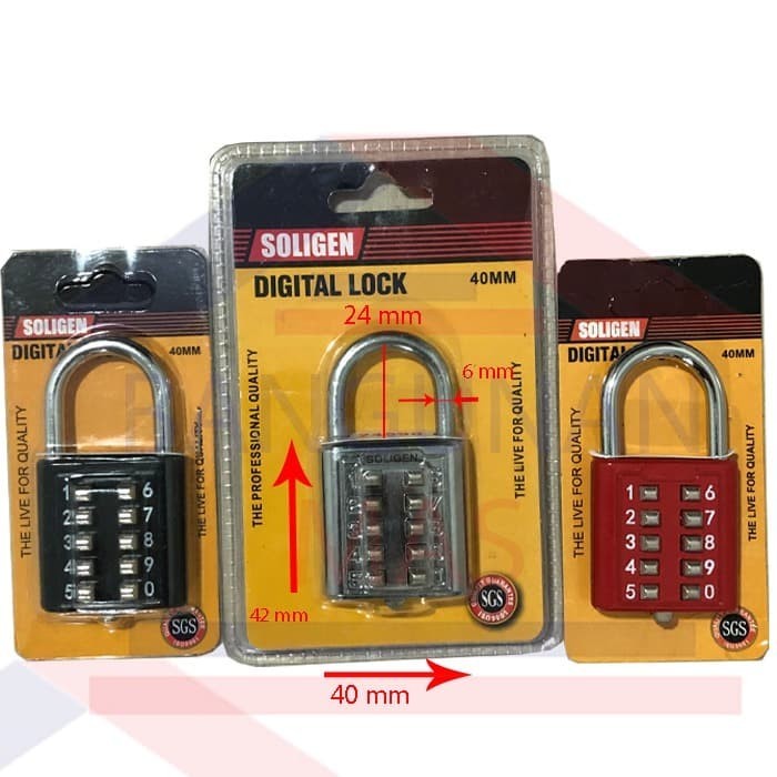 ASLI GEMBOK NOMOR PASSWORD SOLIGEN 10 DIGIT/ GEMBOK DIGITAL GEMBOK KOPER KODE 937