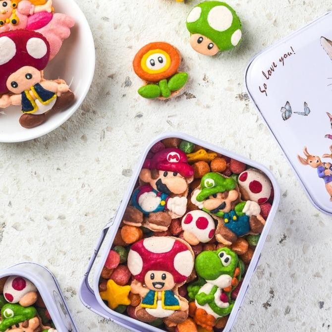 

TERBARU SUPER MARIO TIN CAN MACARONS !!!!!
