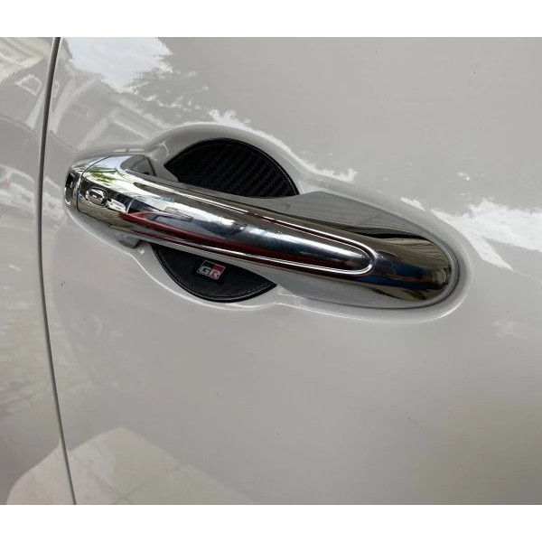 OUTER DOOR HANDLE PROTECTOR CARBON MOBIL AVANZA RUSH FORTUNER GR SPORT