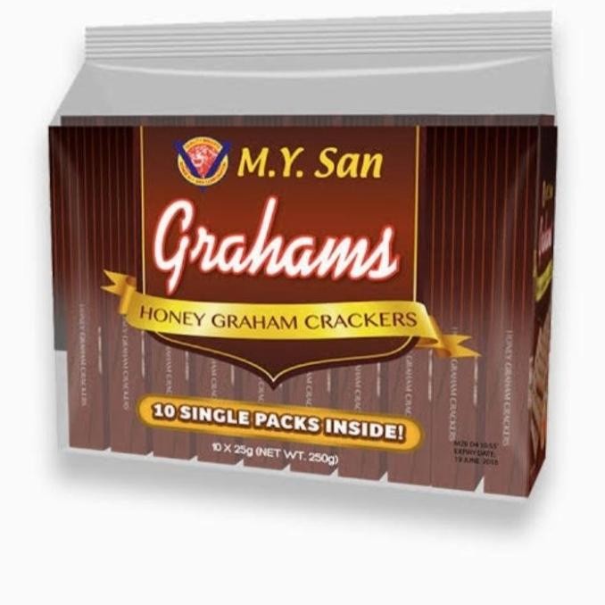 

NEW PRODUK MY SAN GRAHAMS HONEY GRAHAM CRACKERS 10 SINGLE PACKS (10 X 25G) !!!!!