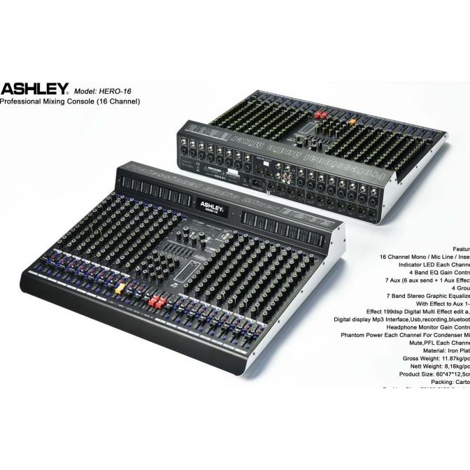 Promo Mixer Ashley Hero 16 / Hero16 16 Channel Original Ashley