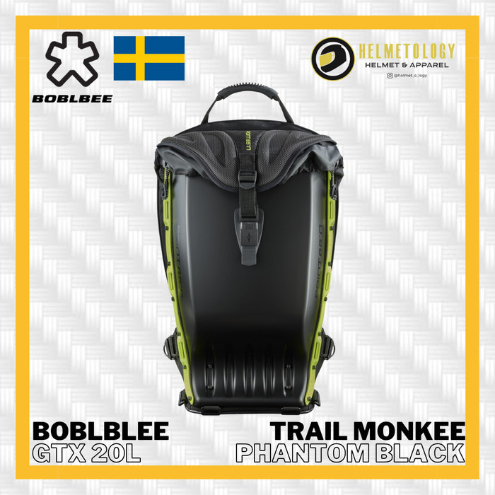 Boblbee GTX20L Point65N Trail Monkee Phantom Black Boblebee Original Tas Biker Hard Shell sekaligus