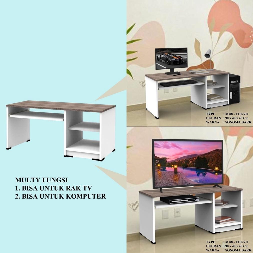 Meja lesehan minimalis meja laptop meja komputer serbaguna meja pc meja tv meja tulis meja kerja mej